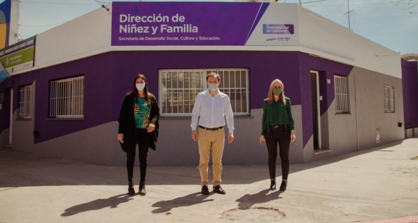 El Intendente reinauguró la Dirección de Niñez y Familia