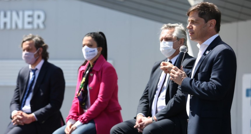 Kicillof participó junto al Presidente de la puesta en marcha del Hospital Néstor Kirchner en Escobar