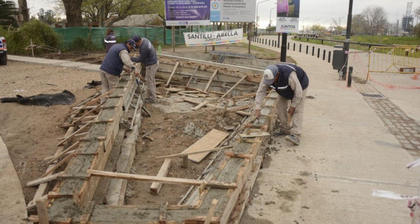 Continúan las obras en la nueva Costanera