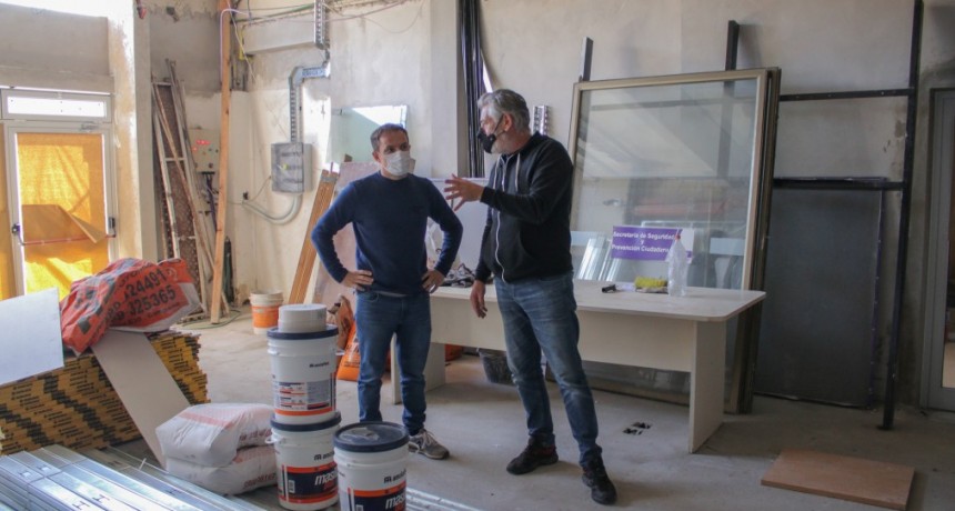 Para seguir mejorando la seguridad, el Municipio avanza con las obras de ampliación en el CIMoPU