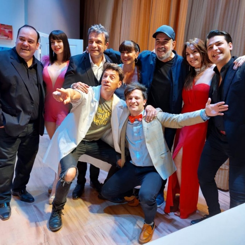 Anoche el elenco de Vamos a Contar Mentiras recibió la visita del actor Miguel Angel Rodríguez