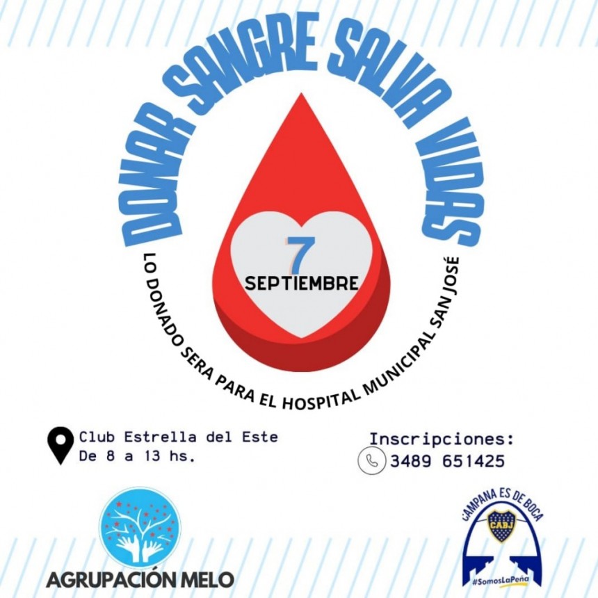 Este jueves habrá una campaña de donación de sangre para el Hospital San José