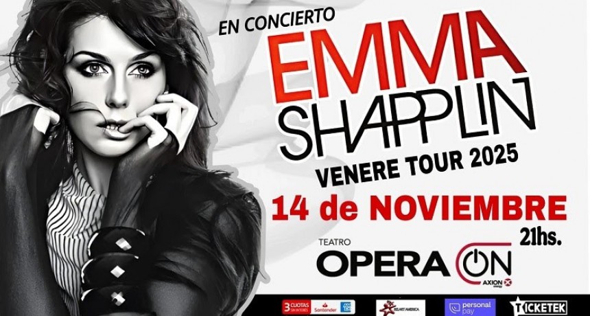 EMMA SHAPPLIN en ARGENTINA VENERE TOUR 2025 Viernes 14 de noviembre Teatro Opera