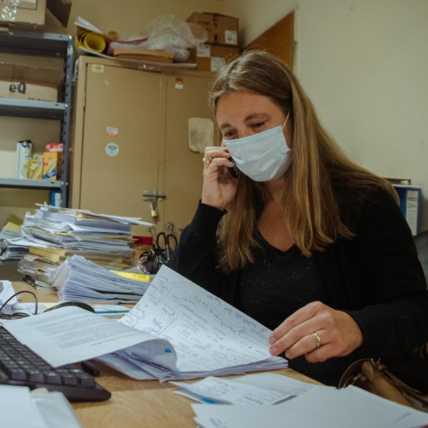 Trabajo en equipo: siete médicos del hospital realizan el seguimiento telefónico de pacientes con Covid