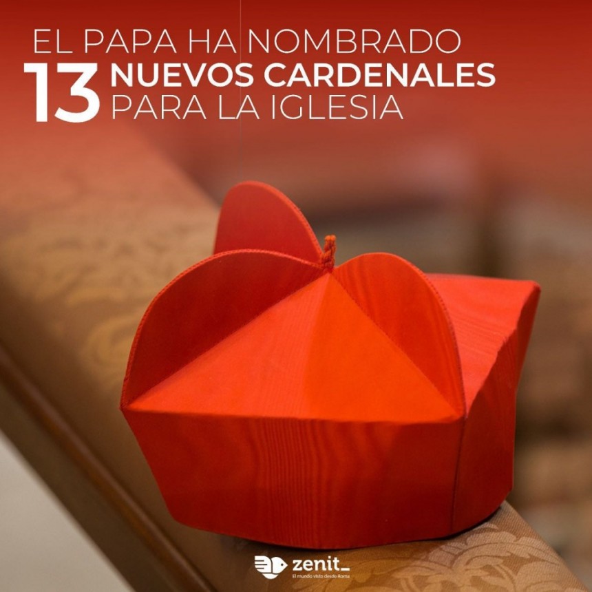  EL PAPA FRANCISCO HA NOMBRADO TRECE CARDENALES PARA LA IGLESIA