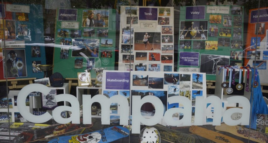 Se realiza una exposición sobre deportistas destacados de Campana