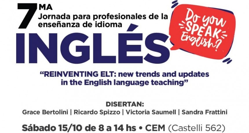 Se viene la 7º jornada para profesionales de la enseñanza de idioma inglés
