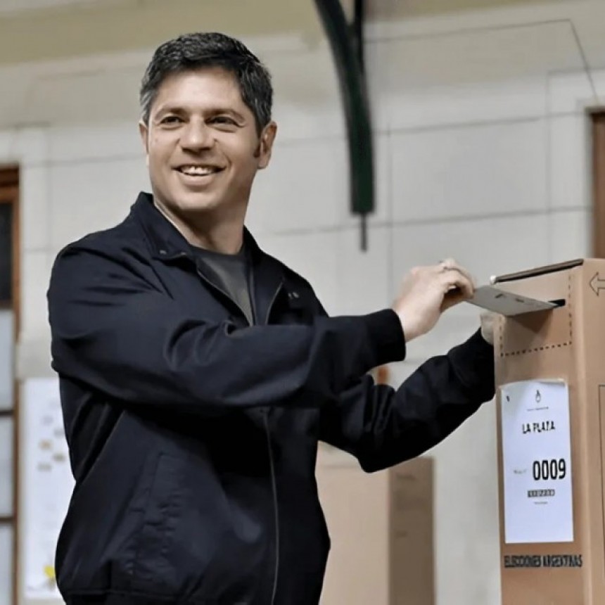 Votó Kicillof en La Plata