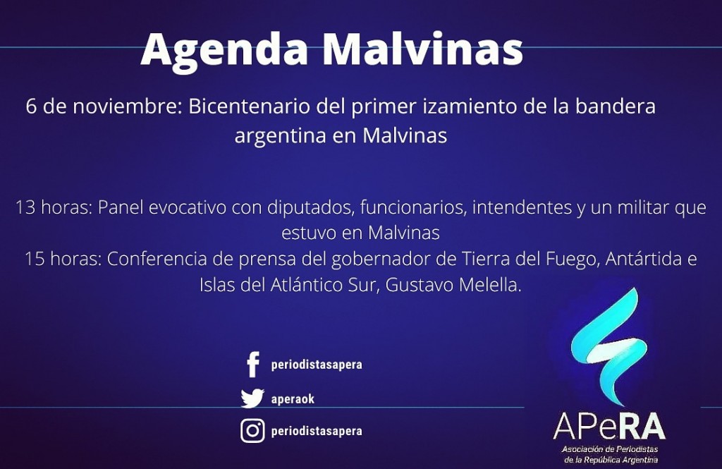 6 DE NOVIEMBRE : BICENTENARIO DEL PRIMER IZAMIENTO DE LA BANDERA ARGENTINA EN MALVINAS
