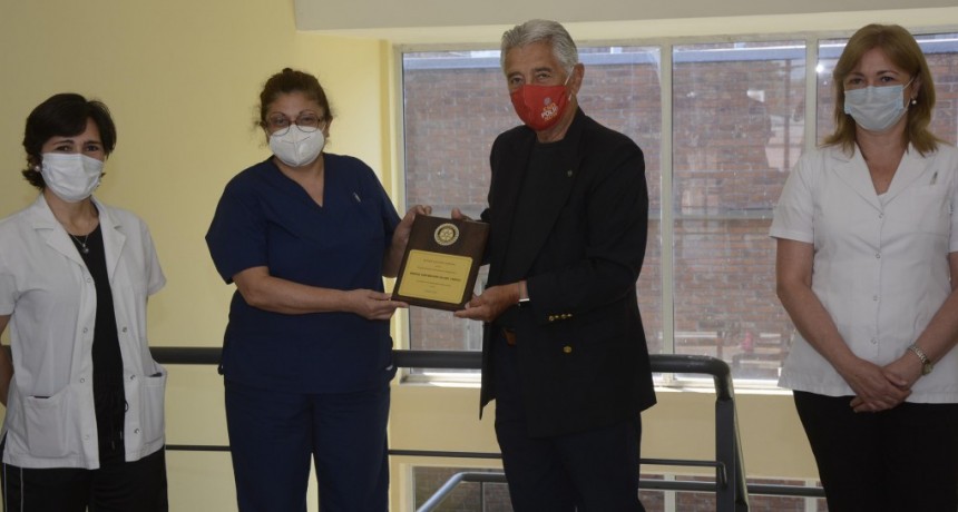 Desde la Secretaría de Salud agradecieron el reconocimiento otorgado por el Rotary Club Campana