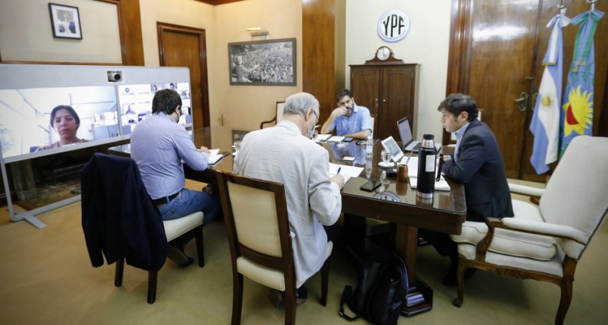 Kicillof evaluó la situación epidemiológica de la Provincia junto a intendentes y especialistas