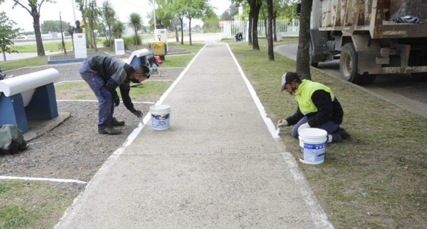 El Municipio trabaja en la puesta en valor de la plaza Uruguay 