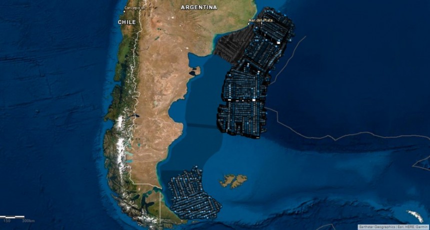 Greenpeace: monitoreo satelital muestra que el Mar Argentino es un campo minado