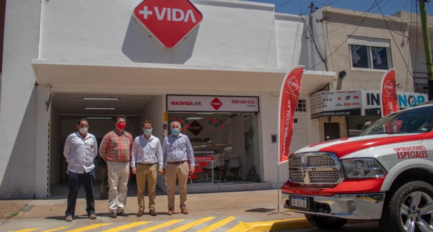 Abella celebró la llegada de una nueva empresa de salud a la ciudad