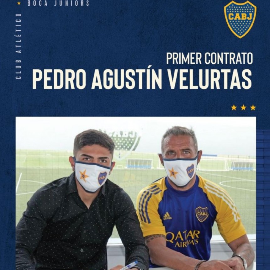 VELURTAS FIRMÓ CONTRATO CON BOCA JUNIORS