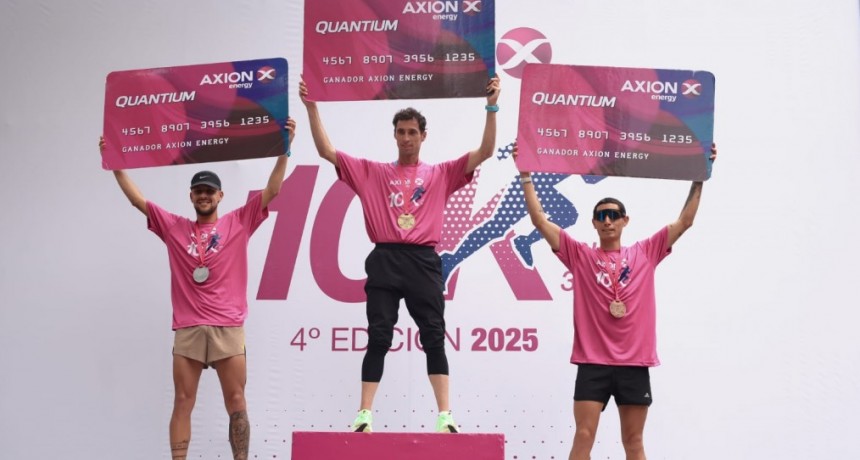 Con récord de asistentes, se corrió la 10K AXION energy