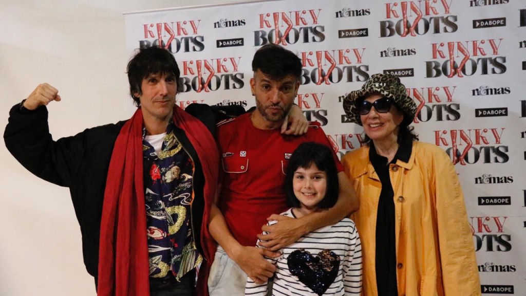 Graciela Borges visitó a Martín  Bossi en los ensayos de Kinky  Boots
