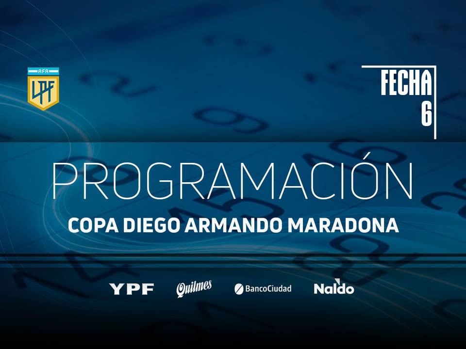 HORARIOS Y ARBITROS PARA LA SEXTA FECHA