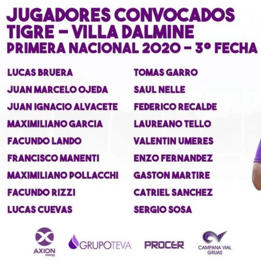 VILLA DALMINE VISITA A TIGRE EN EL CIERRE DE LA TERCERA FECHA DE LA PRIMERA NACIONAL