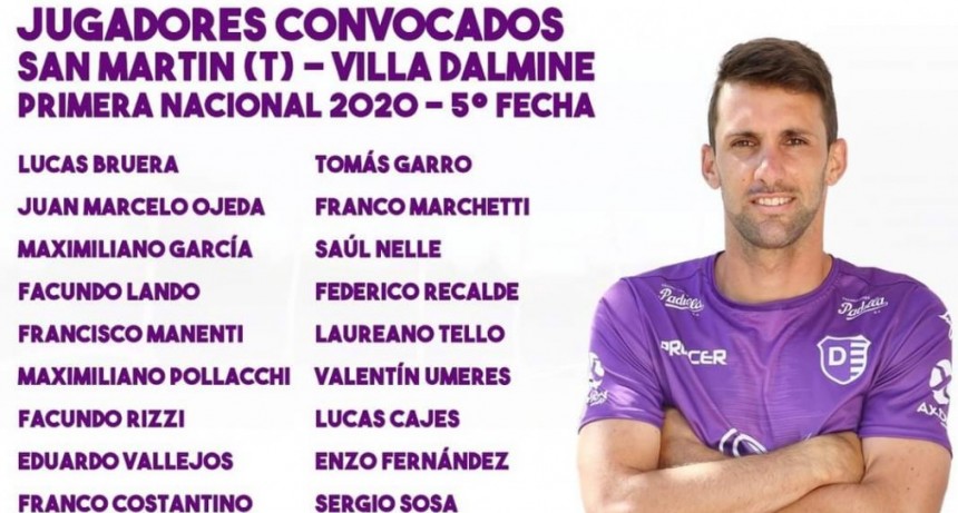 VILLA DALMINE VIAJA A TUCUMAN PARA INTENTAR CORTAR LA RACHA NEGATIVA