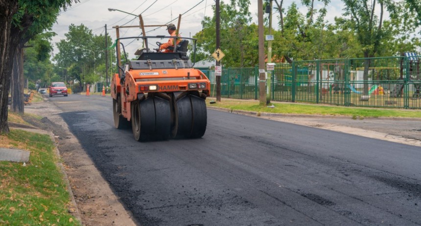 El Municipio realizó el reasfaltado de la calle Dorrego para mejorar su transitabilidad