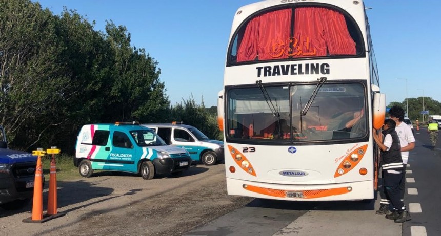 En el último finde largo se incrementaron los controles viales y al transporte público de pasajeros 