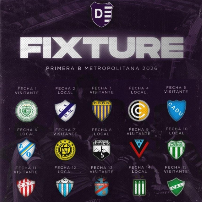 Se sorteo el fixture de la B Metropolitana : Villa Dálmine visita a Camioneros en la Primera Fecha