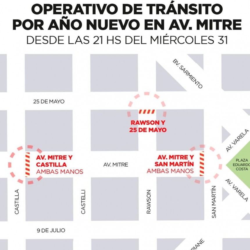 Avenida Mitre: en Año Nuevo también habrá un operativo especial de prevención