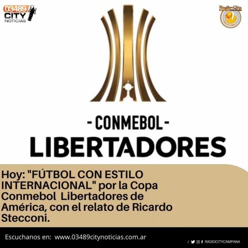 HOY RADIO CITY CAMPANA FM 91.7 Mhz TRANSMITE RIVER PLATE vs PALMEIRAS DE BRASIL