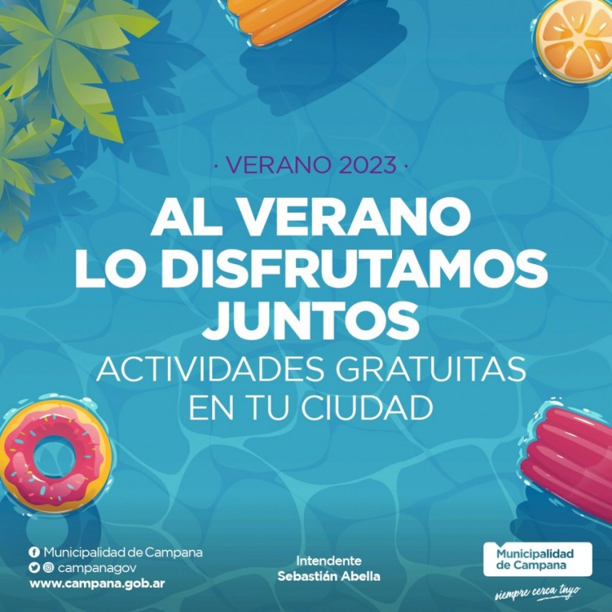 Con múltiples propuestas gratuitas, el verano se vive y disfruta en la ciudad