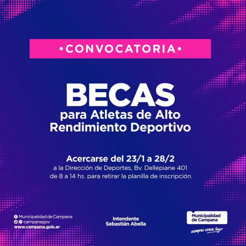 El Municipio lanza una nueva convocatoria para acceder a las Becas de Alto Rendimiento Deportivo