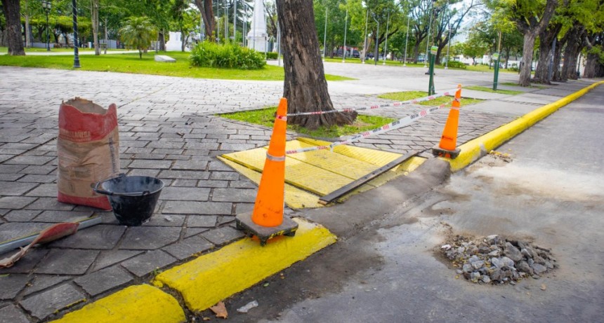 El Municipio comenzó a reparar las rampas de accesibilidad   