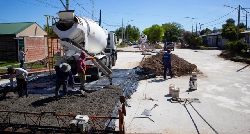 La obra de renovación de la avenida Bellomo entró en su etapa final