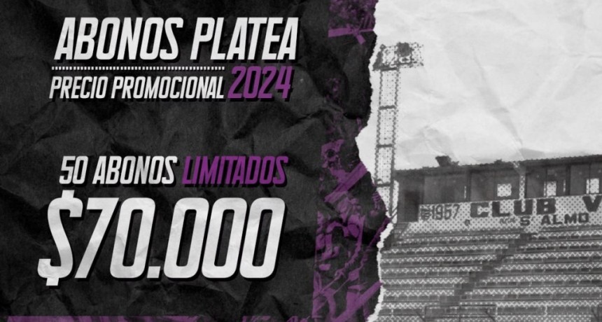 Villa Dálmine lanzó una promoción para los abonos de platea 2024