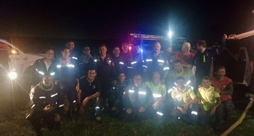 Defensa Civil y Bomberos mitigaron incendios de gran magnitud en Río Luján