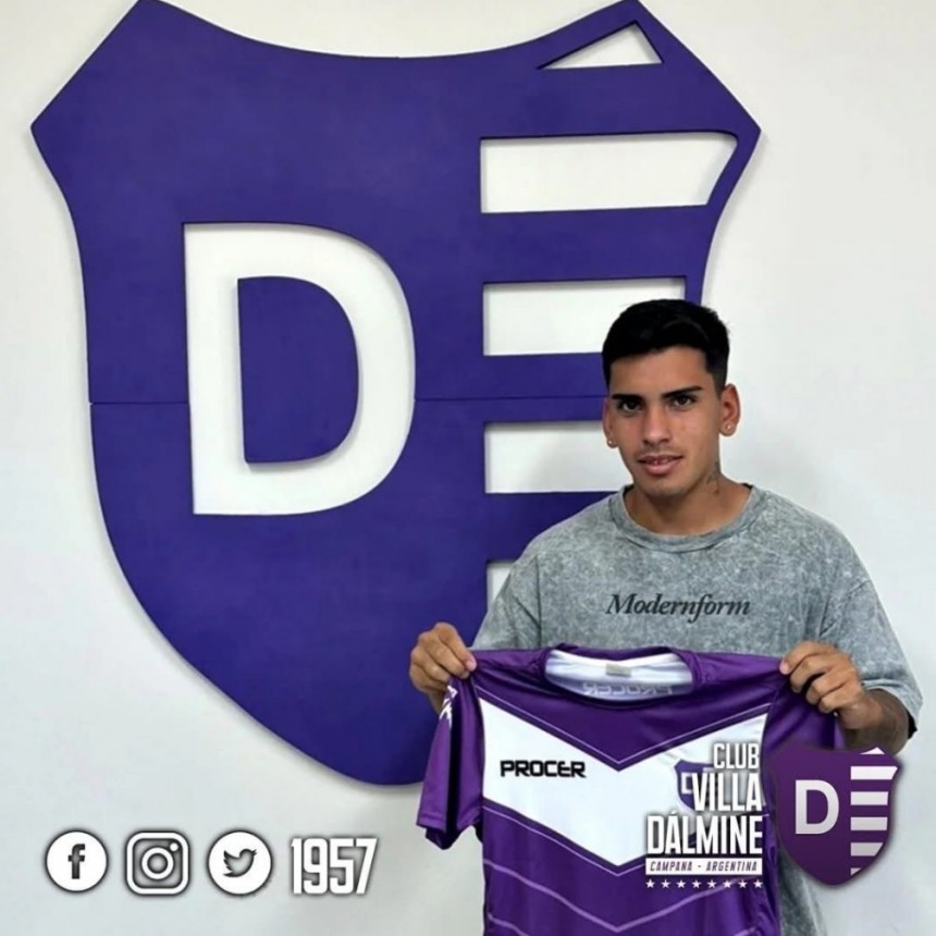 Ezequiel Ramón firmó su contrato en Villa Dalmine
