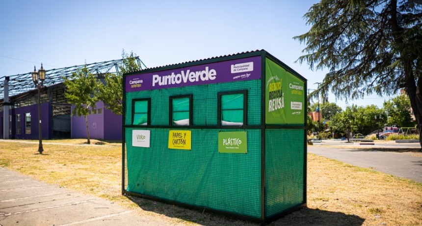 El Municipio repuso el Punto Verde de la Plaza España