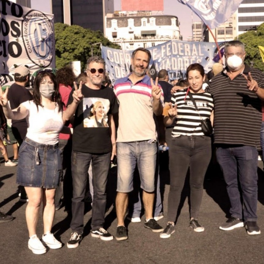 ALONSO Y ORTEGA MARCHARON AL PALACIO DE TRIBUNALES POR LA "DEMOCRATIZACI&Oacute;N DE LA JUSTICIA