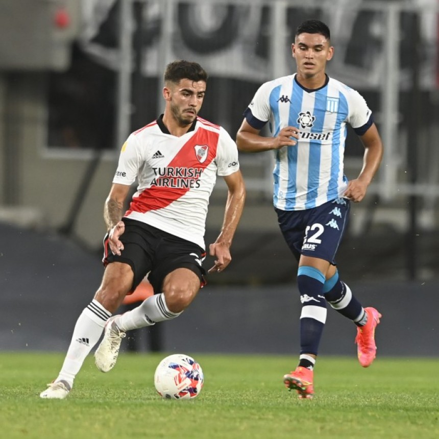 River Plate empató con Racing Club 2 a 2