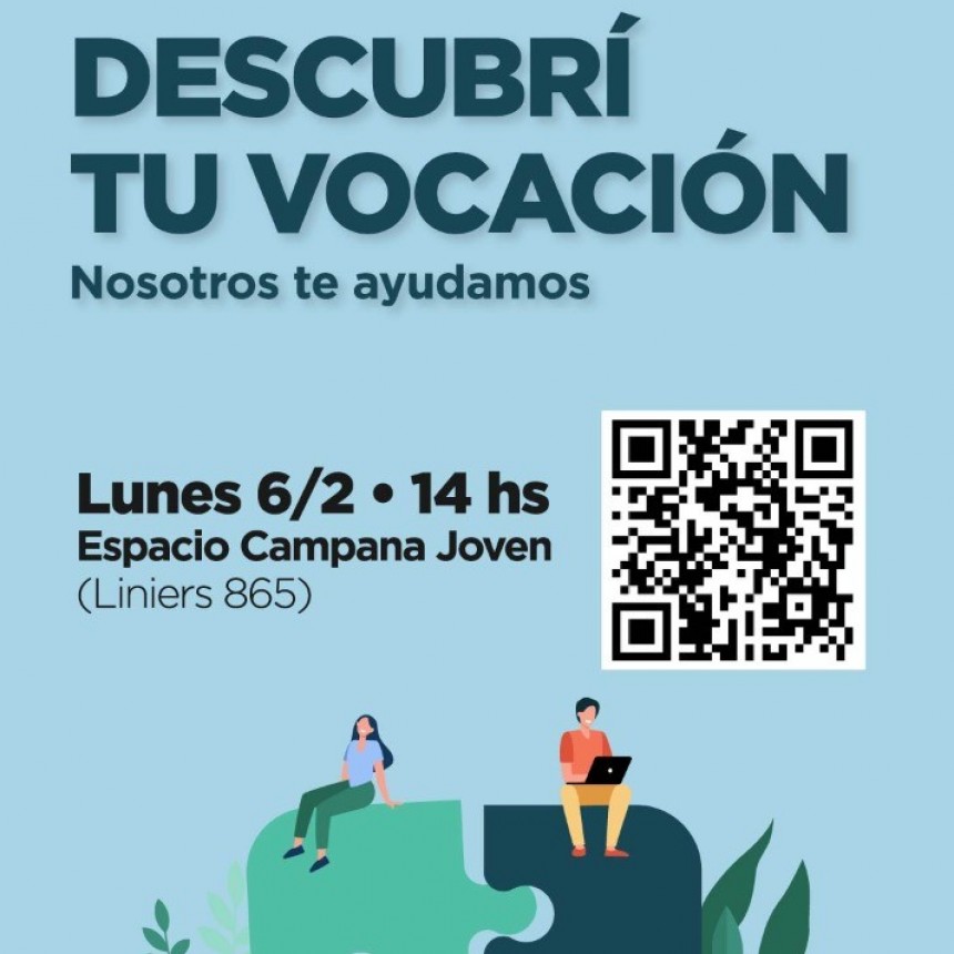 Este lunes se realizará un taller gratuito de orientación vocacional