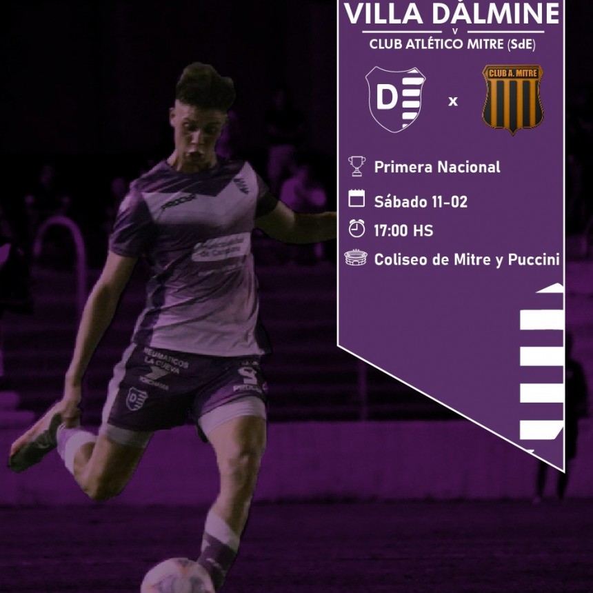 VILLA DALMINE SE PREPARA PARA EL DEBUT FRENTE A MITRE