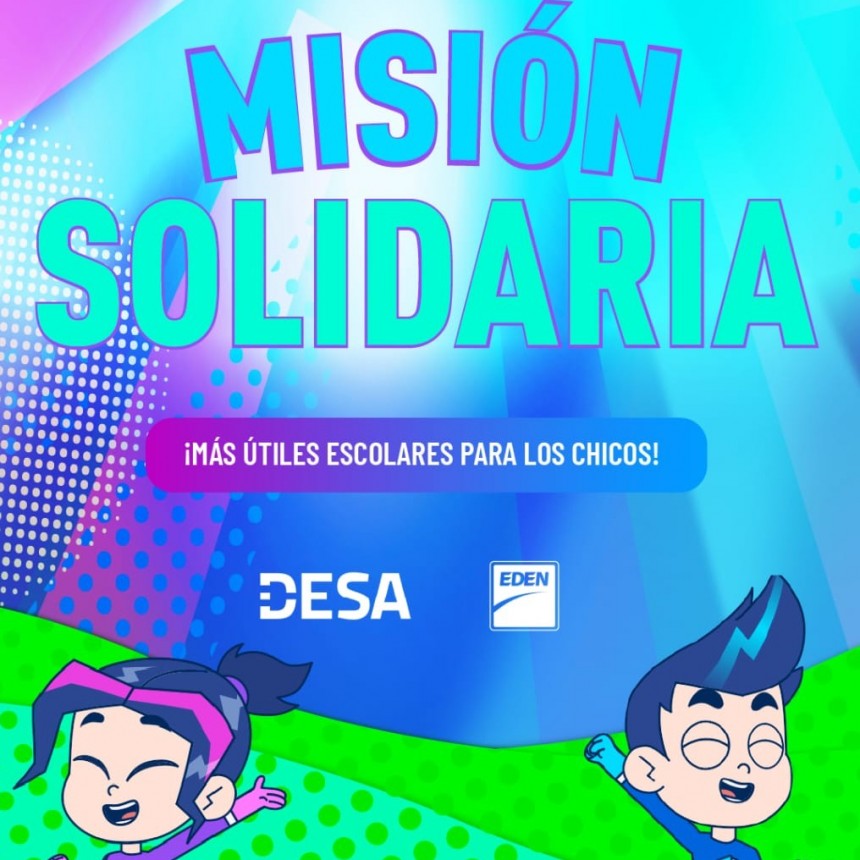 EDEN lanza una campaña solidaria de útiles y elementos escolares