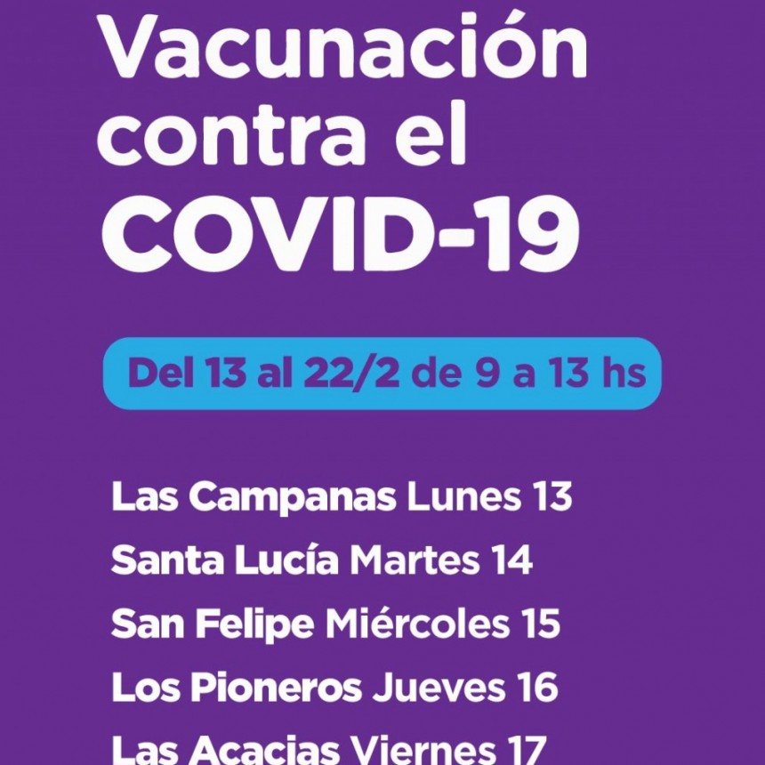 Covid: El vacunatorio itinerante seguirá recorriendo los barrios