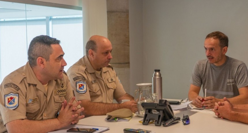 Abella recibió al nuevo Jefe local de la Dirección de Protección Ciudadana de la Prefectura