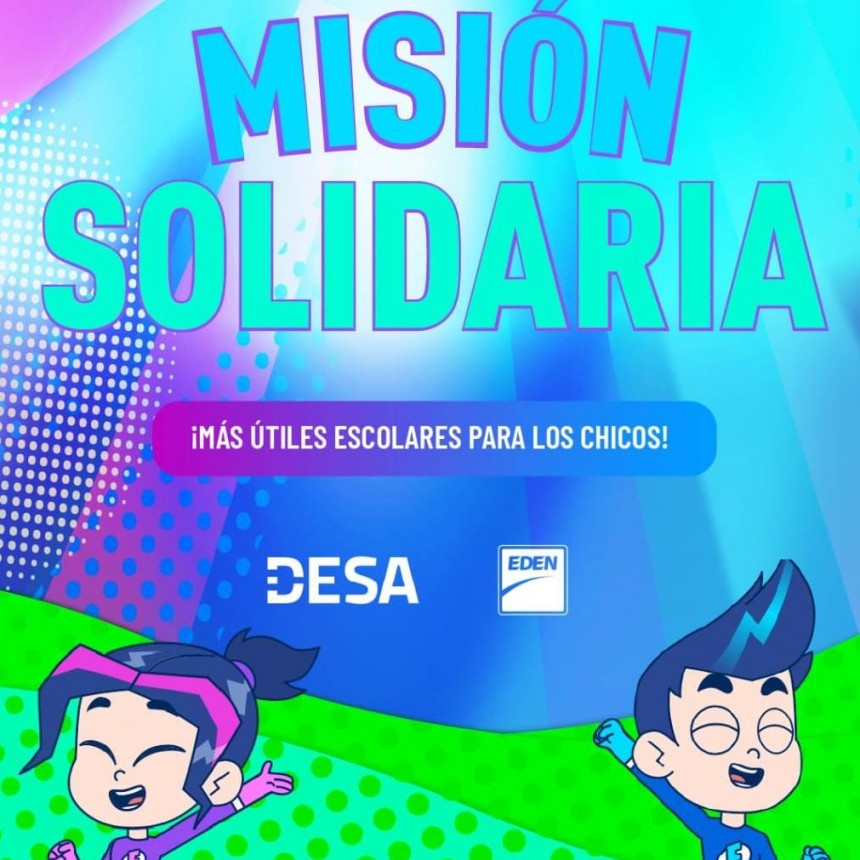 EDEN lanza una campaña solidaria de útiles y elementos escolares