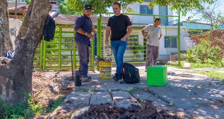 Las Campanas: avanzan los trabajos para conectar más familias a la red cloacal