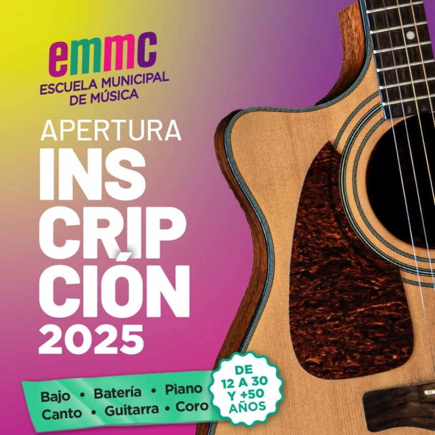 Comienza la inscripción a la Escuela Municipal de Música 2025
