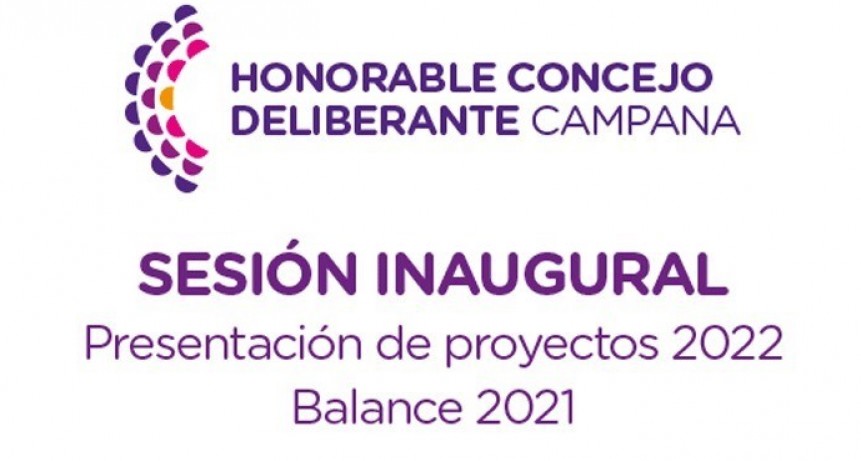 Hoy se realiza la Sesión Inaugural del Honorable Concejo Deliberante de Campana