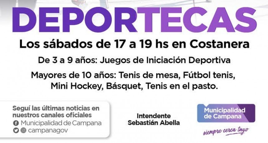 “Deportecas” llega este sábado a la Nueva Costanera