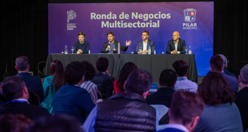 PILAR : Kicillof encabezó la primera ronda de negocios de 2022 con representantes de 150 firmas bonaerenses 